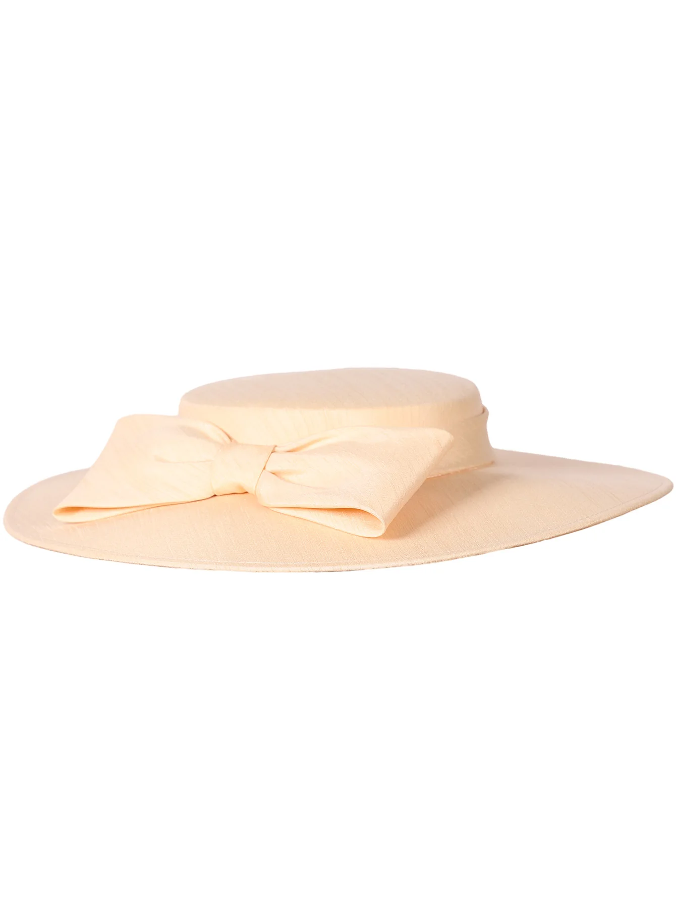 FS Elegante Elfenbein-Hüte mit breiter Krempe für Frauen, große Schleife, formelle Anlässe, Kentucky-Kappe, Dame, Hochzeit, Cocktailparty, flache Oberseite, Fedoras 2024 – Detail 11