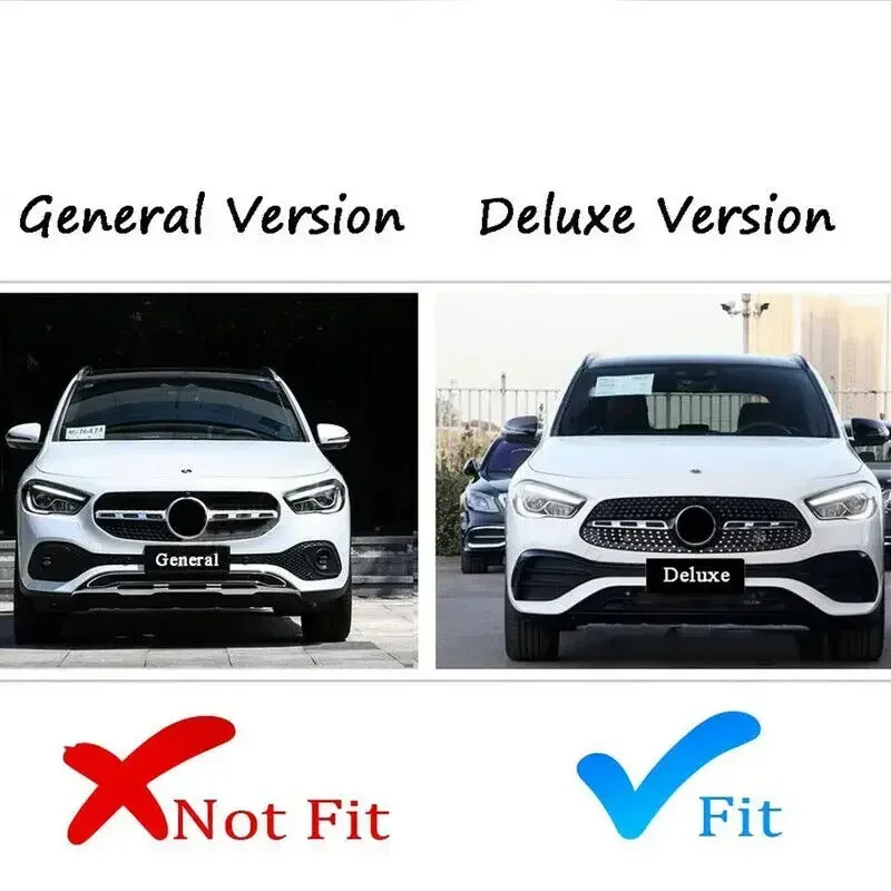 MAGICKIT GT Style Front Bumper GrilleFor Mercedes Benz H247 GLA-Class 2020-2023 Gloss Black GLA35 AMG,GLA45 AMG 2021-UP Model