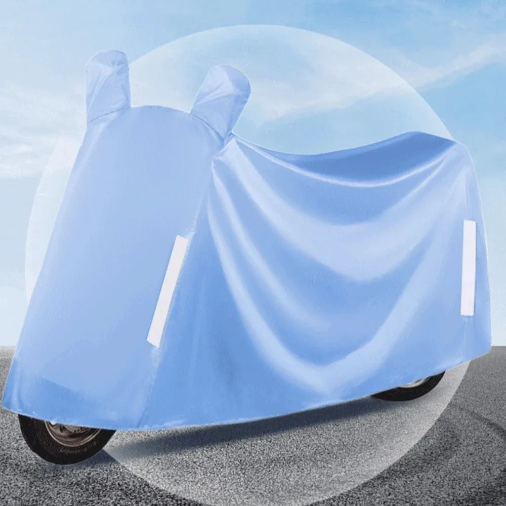 Rainproof Motorcycle Cover Heavy Duty Thickened Electric Vehicle Cover with Mirror Covers Durable Motorbike Cover Outdoor Use