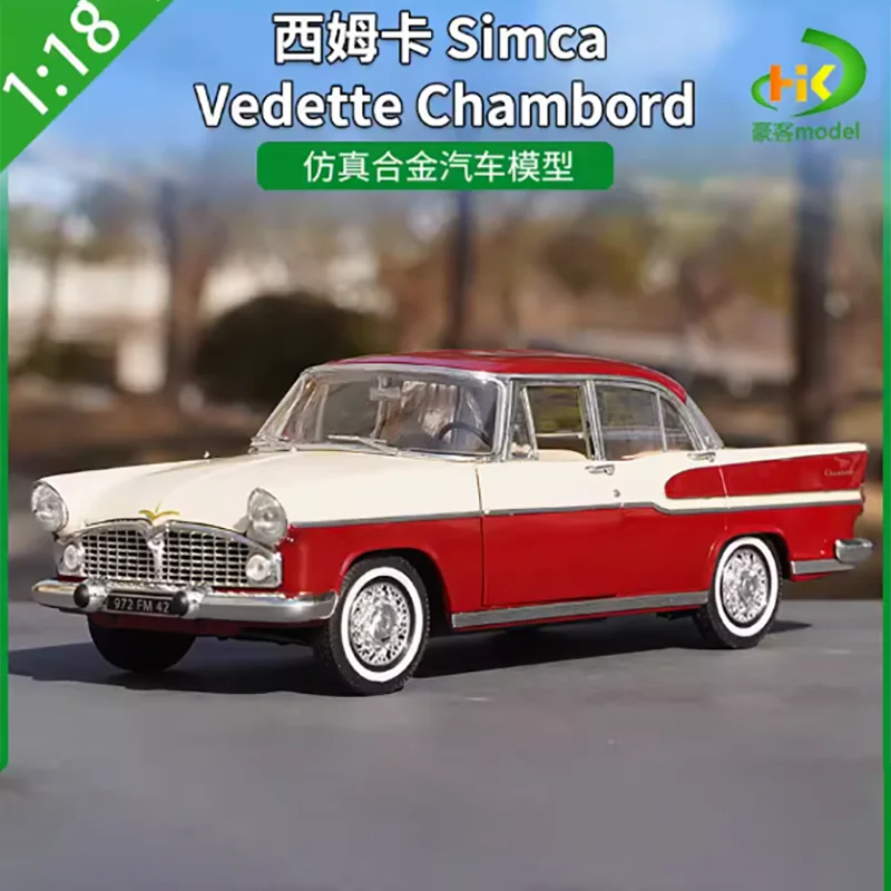 NOREV 1:18 Scale Simca Vedette Chambord Alloy Car Model Classics Adult Ornament Souvenir Display Collection Hobby Gift