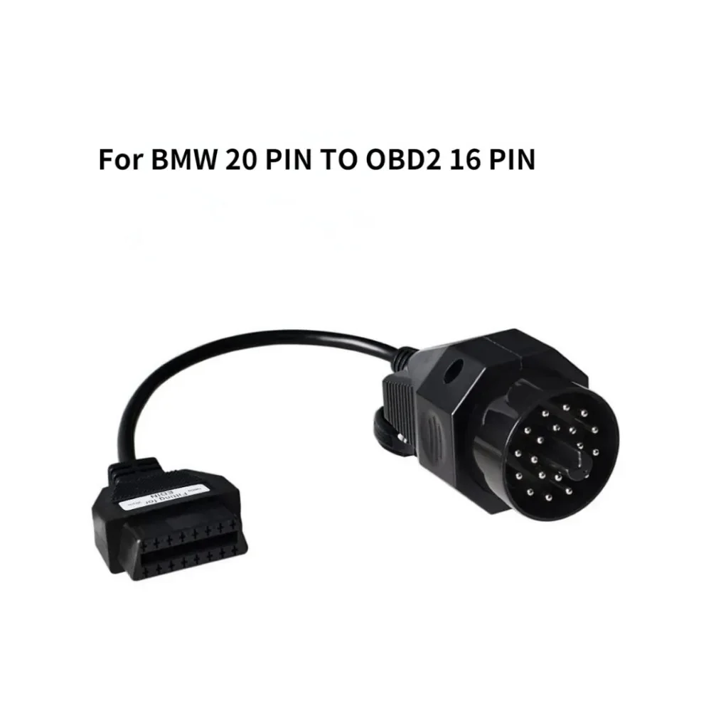 

OBD II 2 16 Pin Female to 20 Pin Adapter Connector Cable For BMW 20 PIN To OBD2 16 pin For BMW E39 E38 E53 X5 Z3 E36 E46