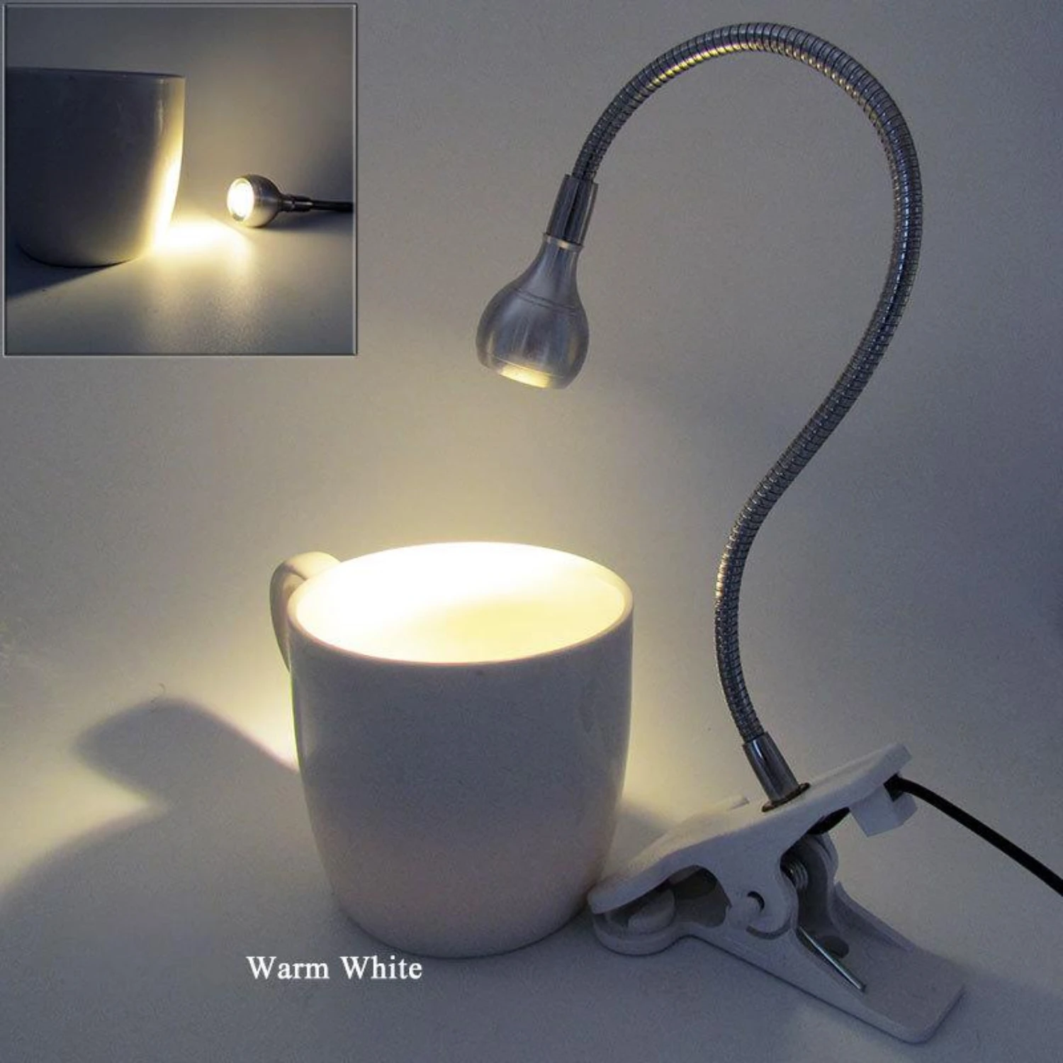 5V 3W USB LED Clip Table Light with Flexible Goose Neck Cute Bed Lamp Decoration Eye Protection