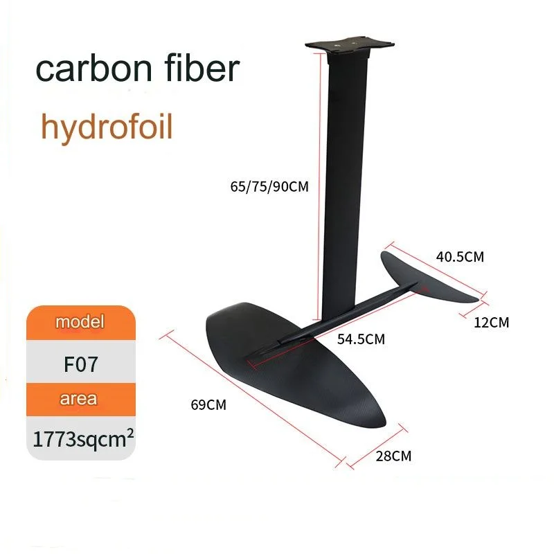 Unisex High Quality F07 Carbon Fiber Aluminum Hydrofoil Wing Foil Water Sports Equipment For Ocean Waters Surfing