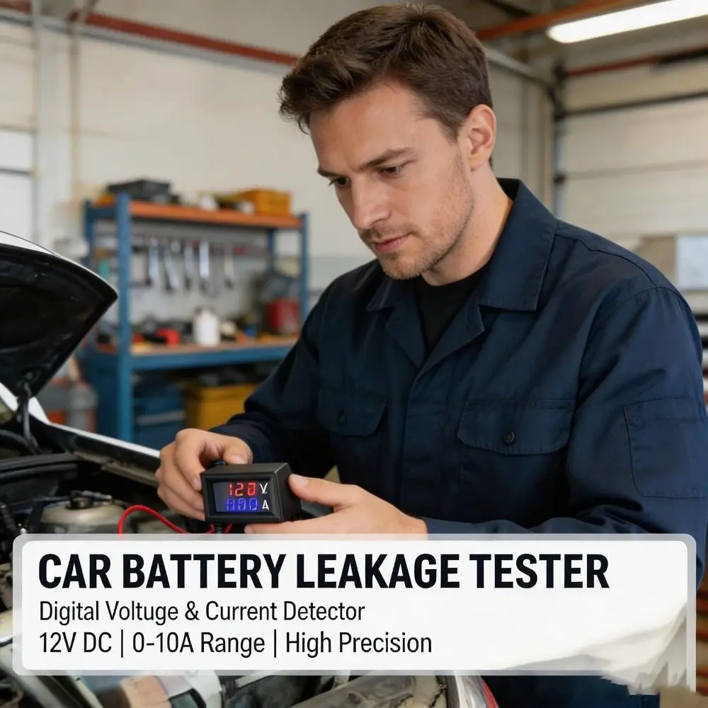 Quickly Test Parasitic Draw Tester, Leakage Detection Multi-functional Battery Leakage Detector Circuit Tester