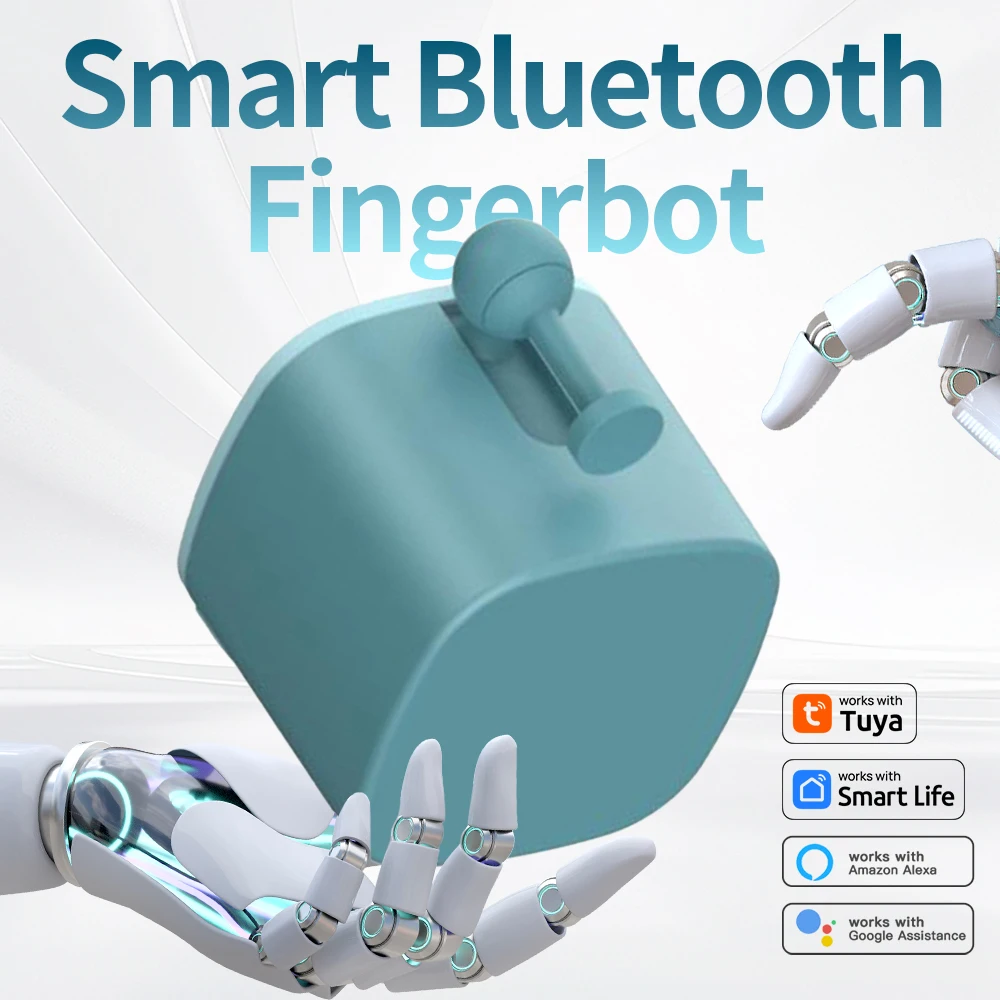 Tuya Bluetooth Finger Robot Switch Button Smart Life APP Fingerbot Wireless Switch Bot Pusher with Bluetooth Gateway Option