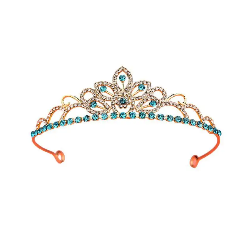 Mädchen-Prinzessinnen-Tiara mit Strass und funkelnden Kristallen für Geburtstage, Hochzeiten und Blumenmädchen-Veranstaltungen – Detail 18