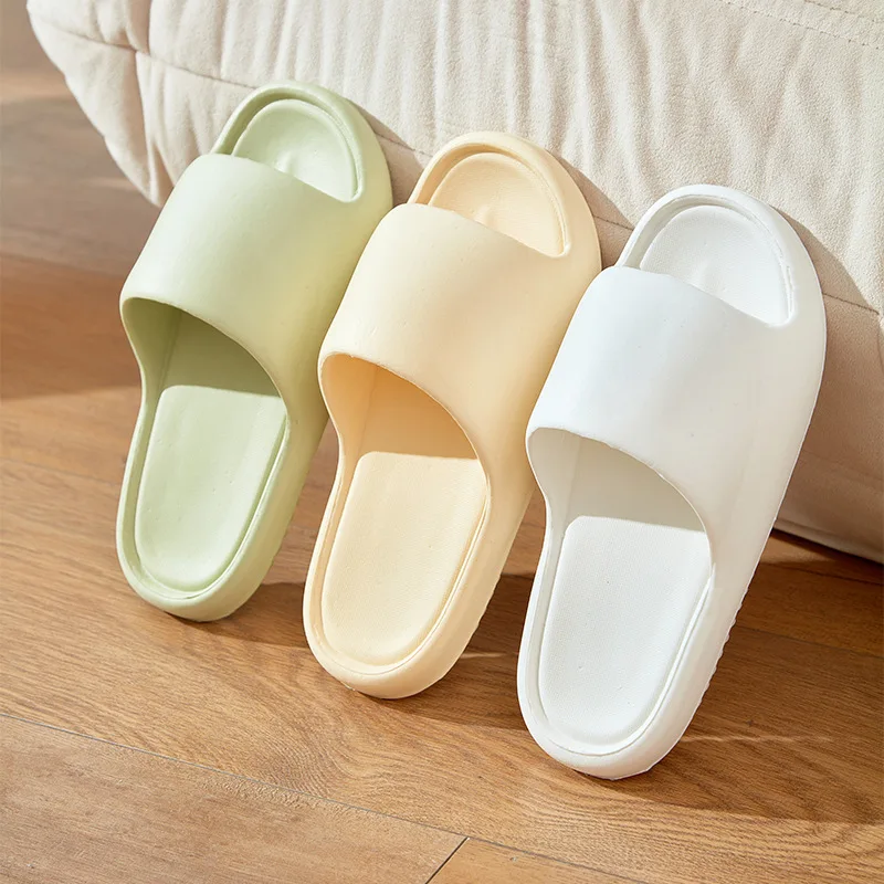 

Fashion Women Slippers Summer Flat Lightweight EVA Home Bathroom Slippers Comfort Massage Couples Indoor Slides Shower Shoes