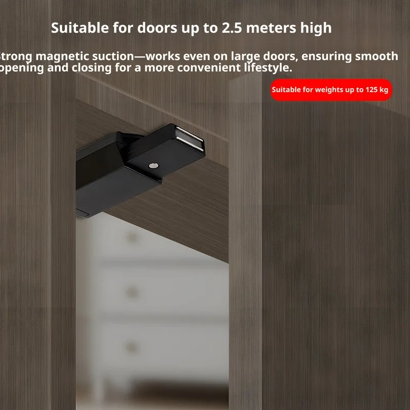 Concealed Magnet Spring Closer Touch Latch, Robust Push-to-Open Cabinet Rebounder for Wardrobe & Drawer
