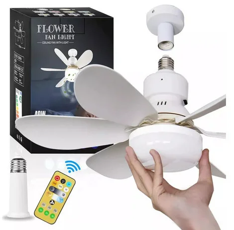 

LED Intelligent Remote Control Fan Light Three-color Dimming Household Bedroom Children's Room Fan Light Ceiling Fan Light