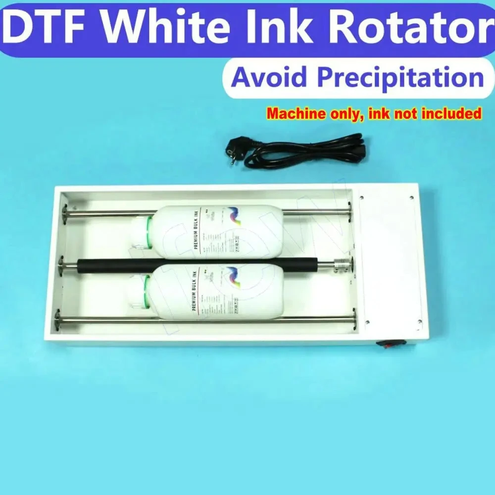 DTF Ink Rolling Device Rotator Shake Avoid Precipitation White DTG Ink Roller Machine Shaking Rotation White Ink Preparation Kit