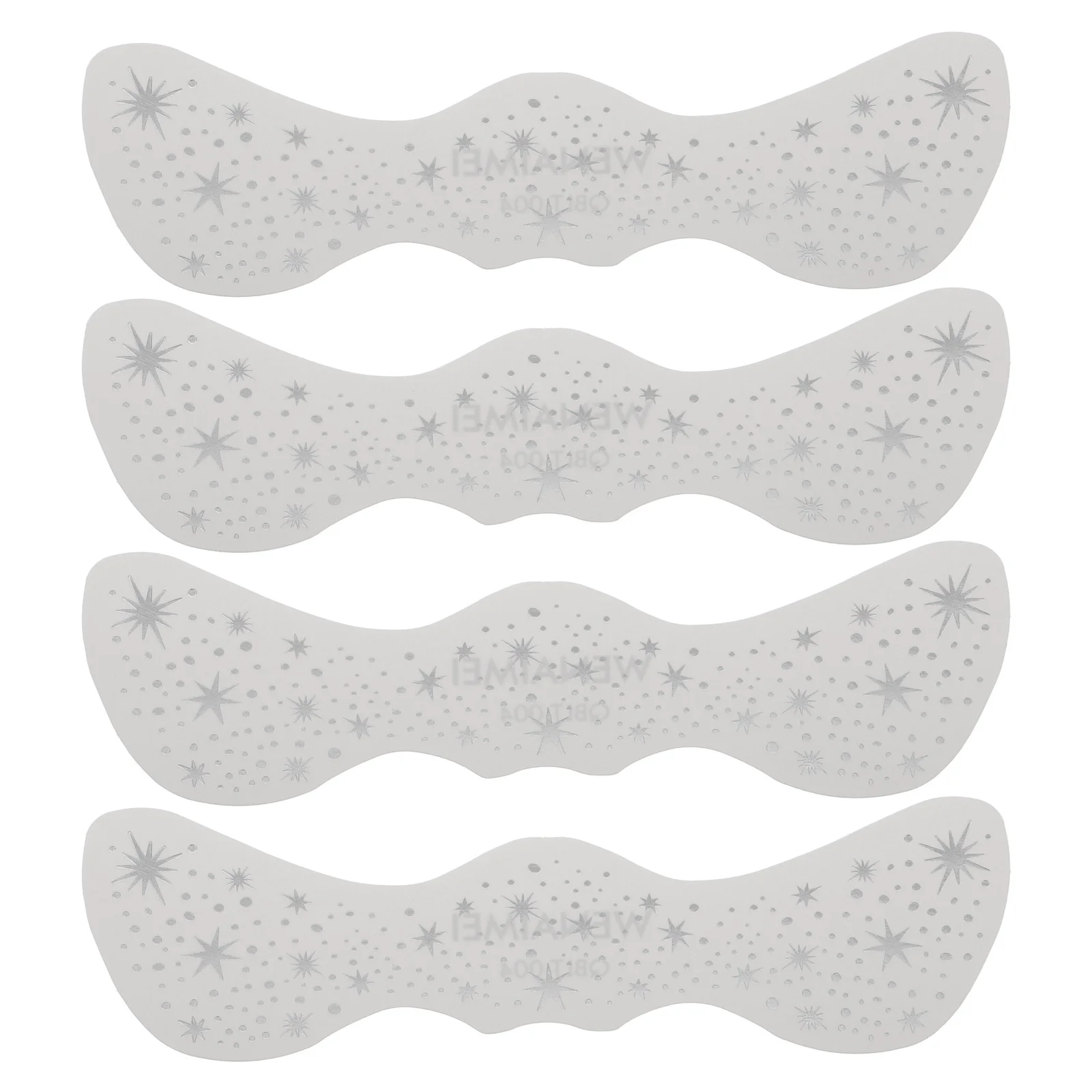 

4 шт. веснушки макияж наклейки для лица водостойкие серебряные блестящие временные татуировки музыкальный фестиваль наклейки