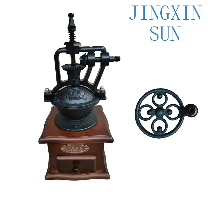 Portable Small Manual Espresso Mill Grinder Coffee Machine Wooden Antique Burr Coffee Grinders
