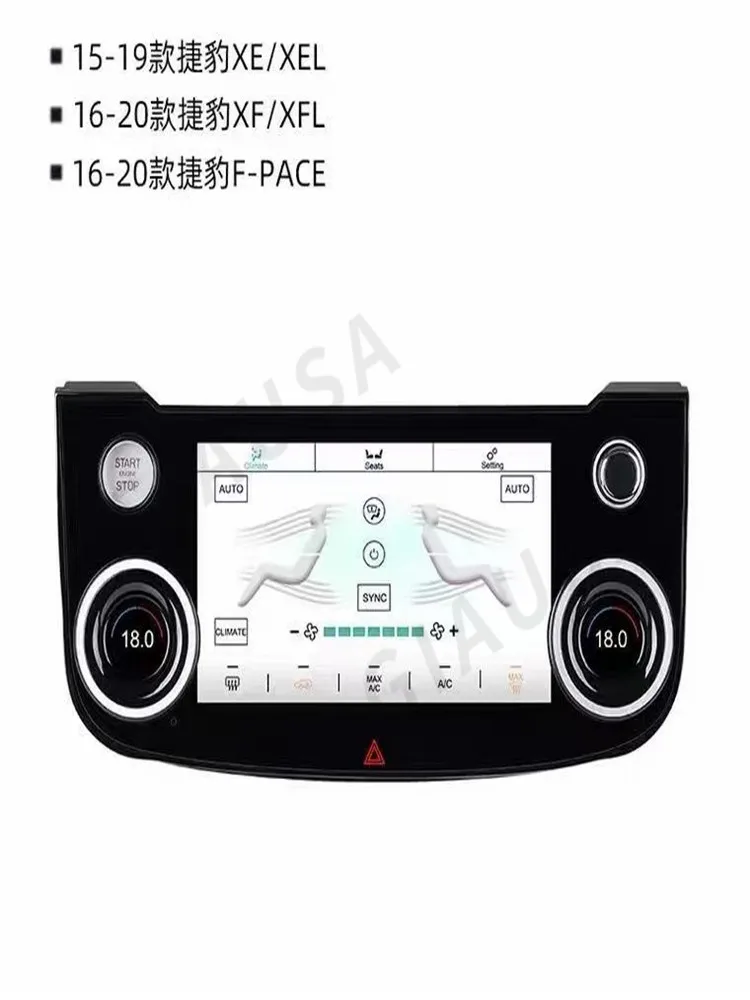 Android AC Panel For Jaguar XE XLE 2015-2019 Car Radio LCD Touch Screen Air Conditioning Panel Auto Stereo Multimedia Player