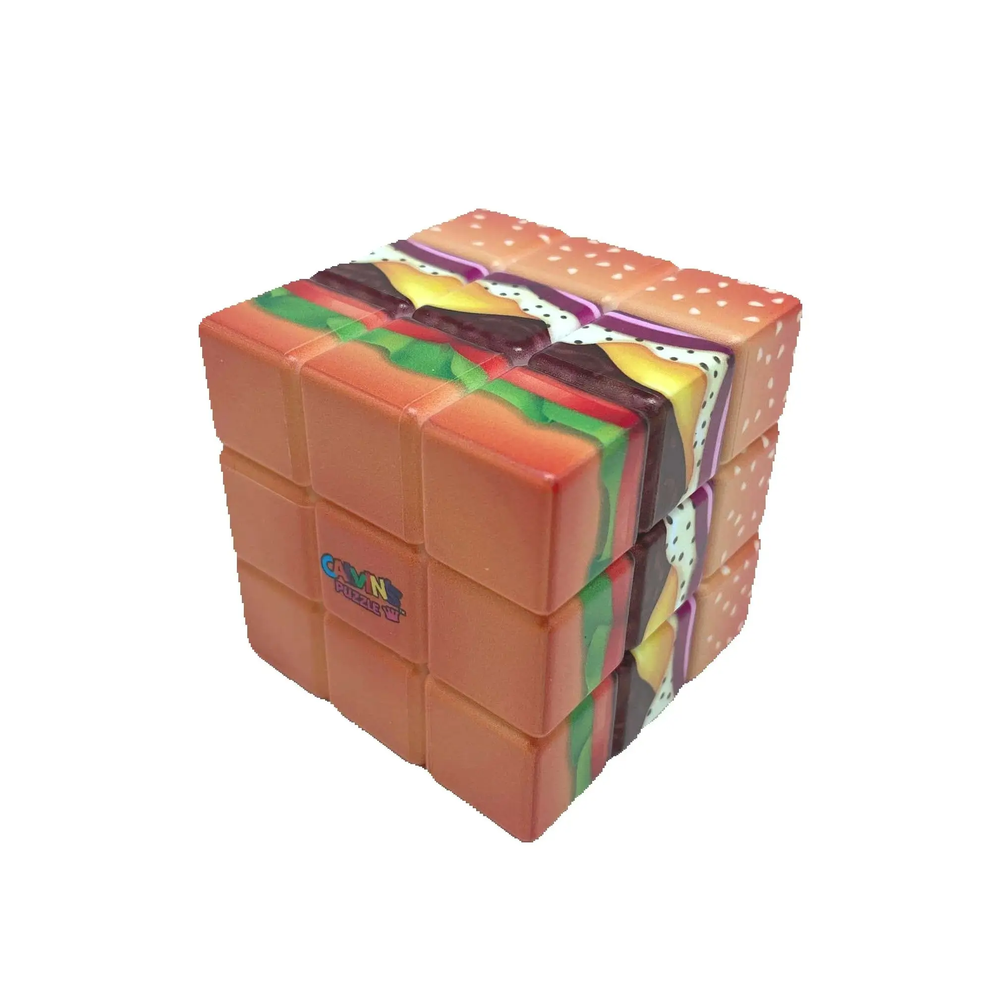 Calvin Yummy Cheess Hamburger 3x3 Magic Cube Strange Shape Magic Cube Puzzle Toy Children Gift Cubo Magico Puzzle