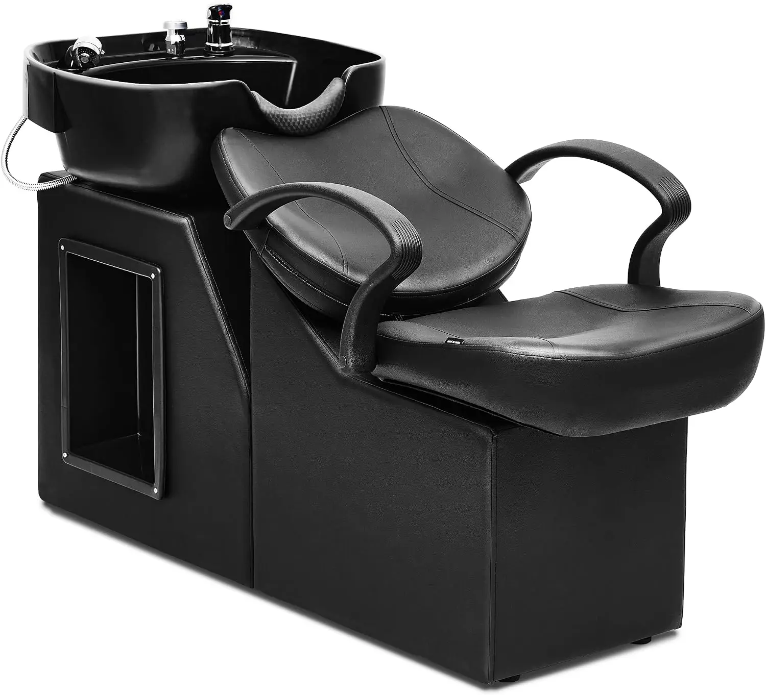 Salon Beauty Spa Hair Washing Station Barber Backwash Chair ABS Plastic Shampoo Bowl Chair