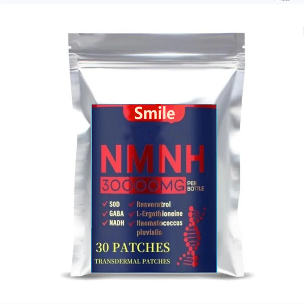 NMNH Transdermal Patches mit NAD Resveratrol, PQQ für Anti-Aging, Energie, Fokus, 30 Patches