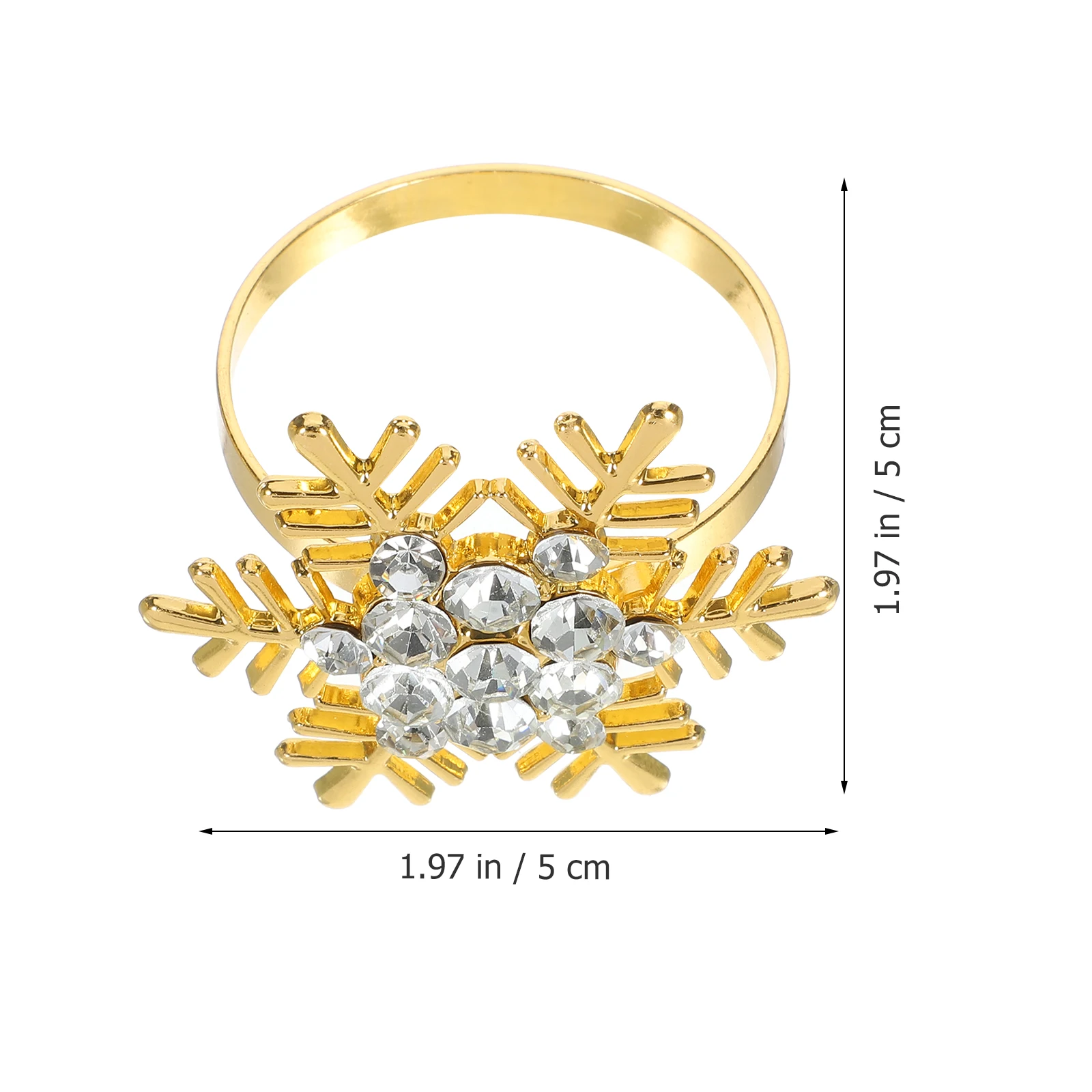 

Gold Napkin Ring Rings Wedding Decors Buckles for Alloy Delicate Western Food Decorative