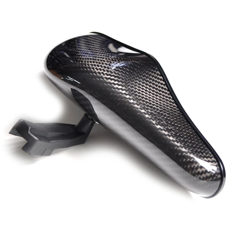 Universal Large Dry Carbon Fiber Car Rear View Mirror for Blue Tint