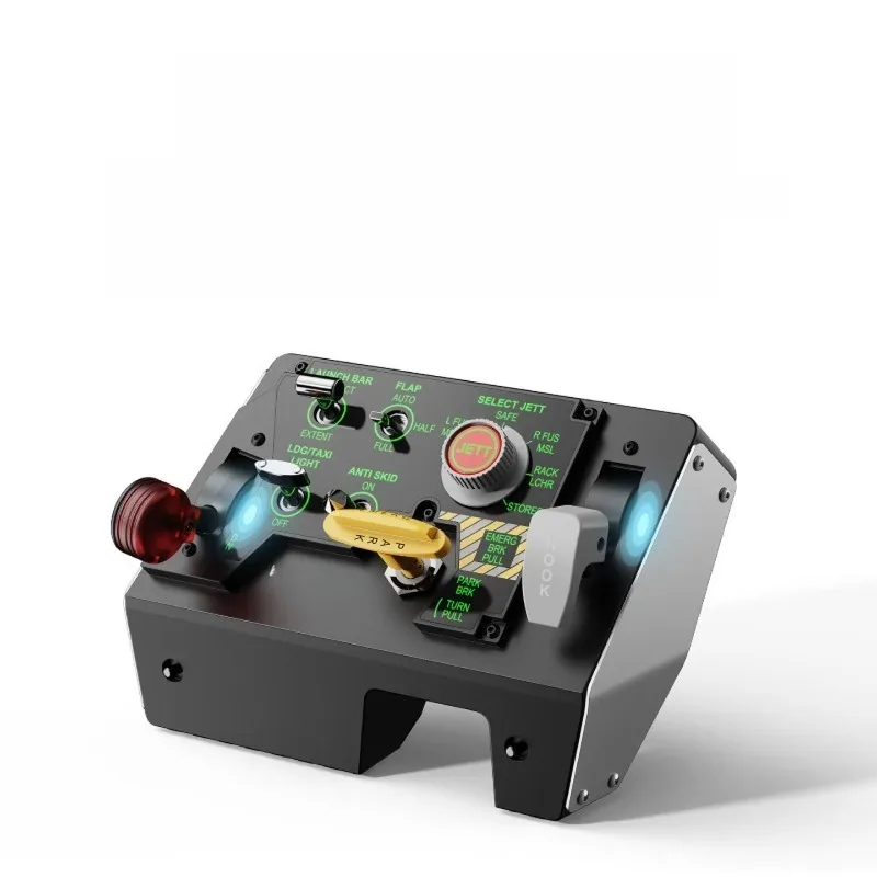 Flying emulator fighter carrier aircraft throttle take-off and landing panel