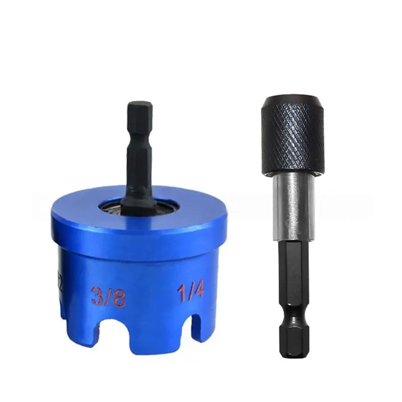 

YWDZ-Nut Zipper Drill Attachment Nuts With Ease On For 1/4", 3/8" And 1/2" Power Tools, Manual Tools, Accessories Blue