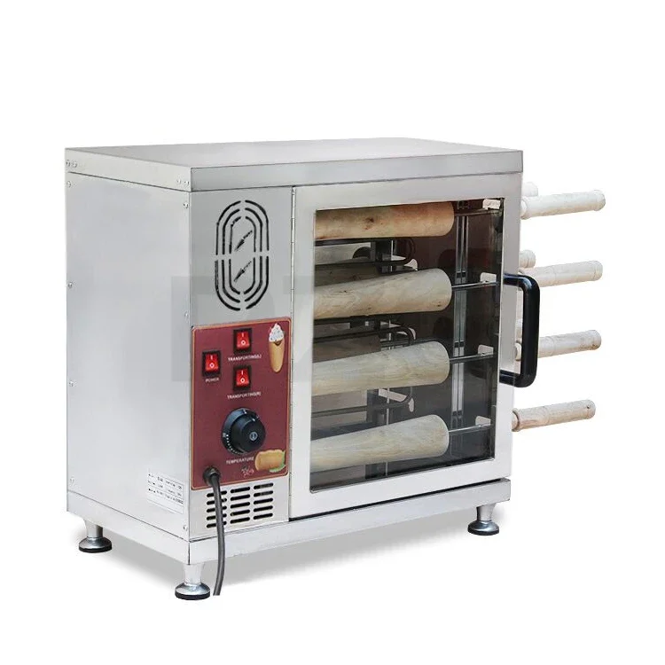 For new 8-roll commercial Kurtos Kalacs croissant donuts ice cream cones chimney cake rolls bread roll grills
