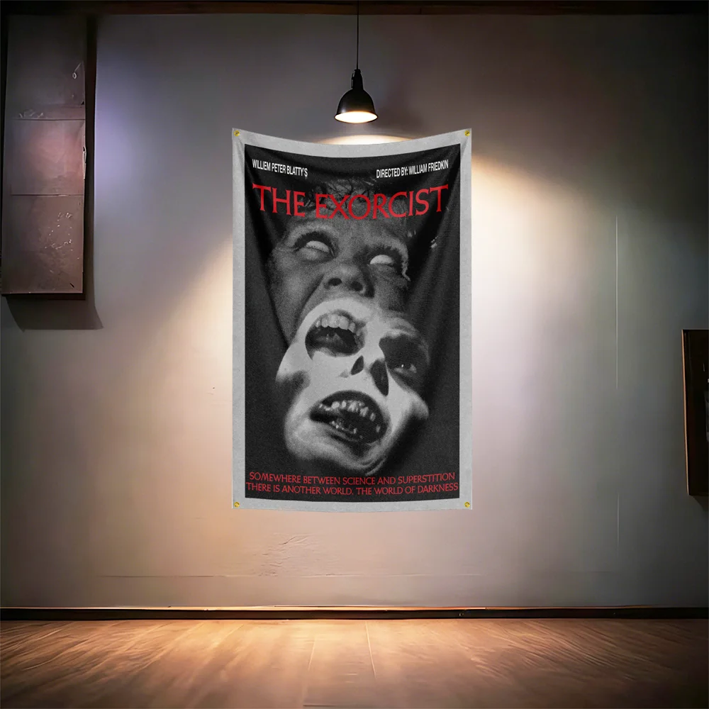 The-Exorcists Horror Movie Fans Flag For Room Bar Man Cave Wall Decor Banner - Image 3