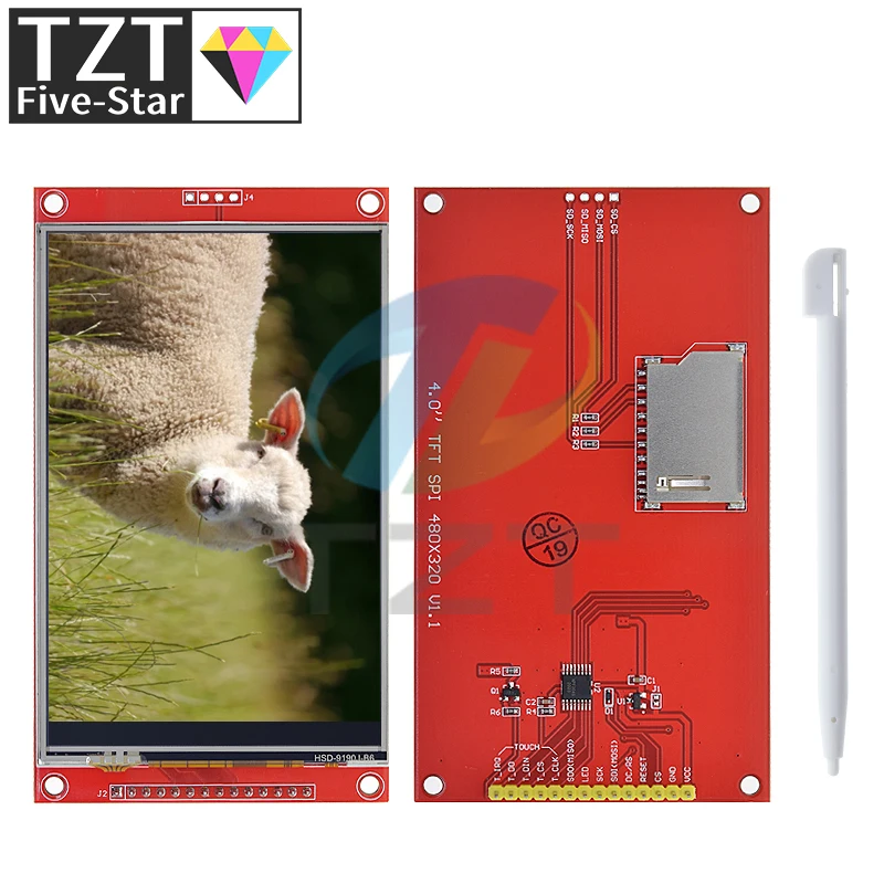 LCD Screen Module TFT 4.0 inch SPI Serial 480 x 320 HD Electronic Accessories With ST7796 Driver Chip