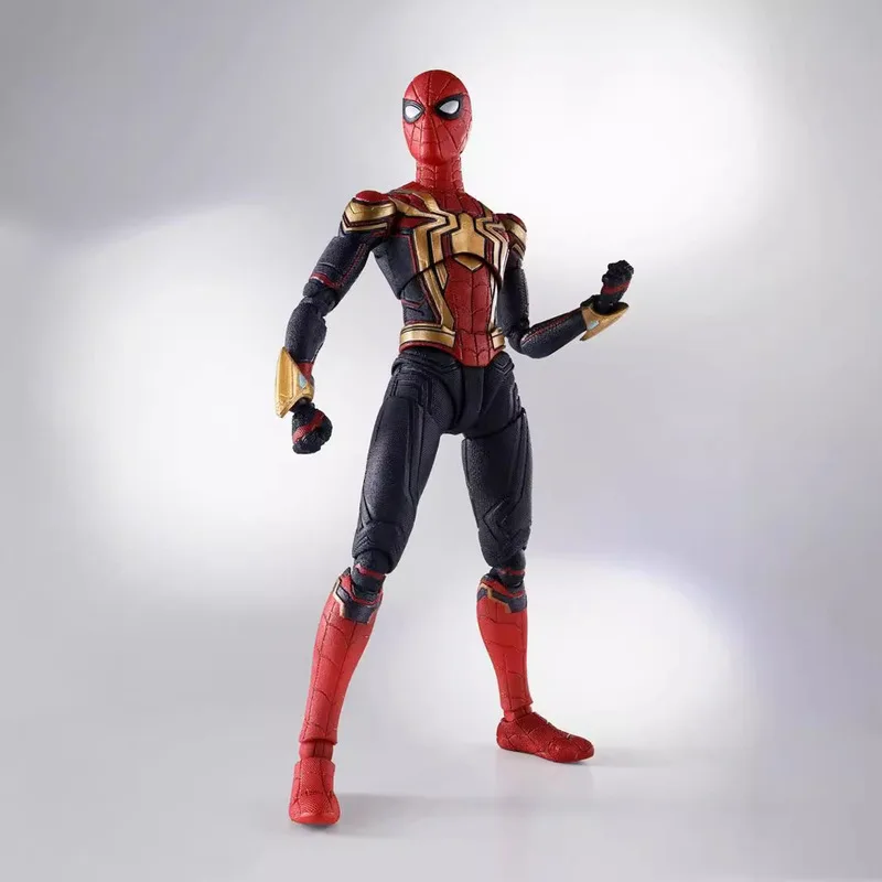 Spider Man No Way Home Red Gold Integrated Suit 6 Inch Movable Action Figure Collectible Model Toy