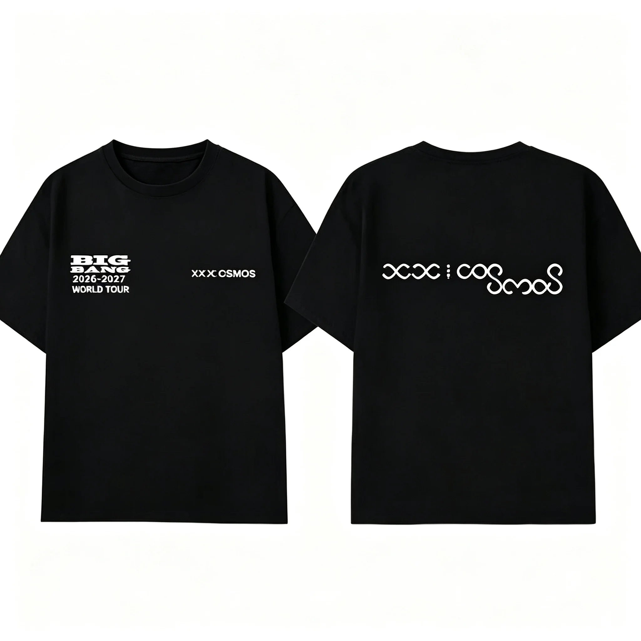 Bigbang 20. Jubiläumskonzert Kpop T-Shirt Unisex Vorder- und Rückseite Grafikdruck Welttournee Kurzarm Fan Casual Streetwear Tee – Detail 6