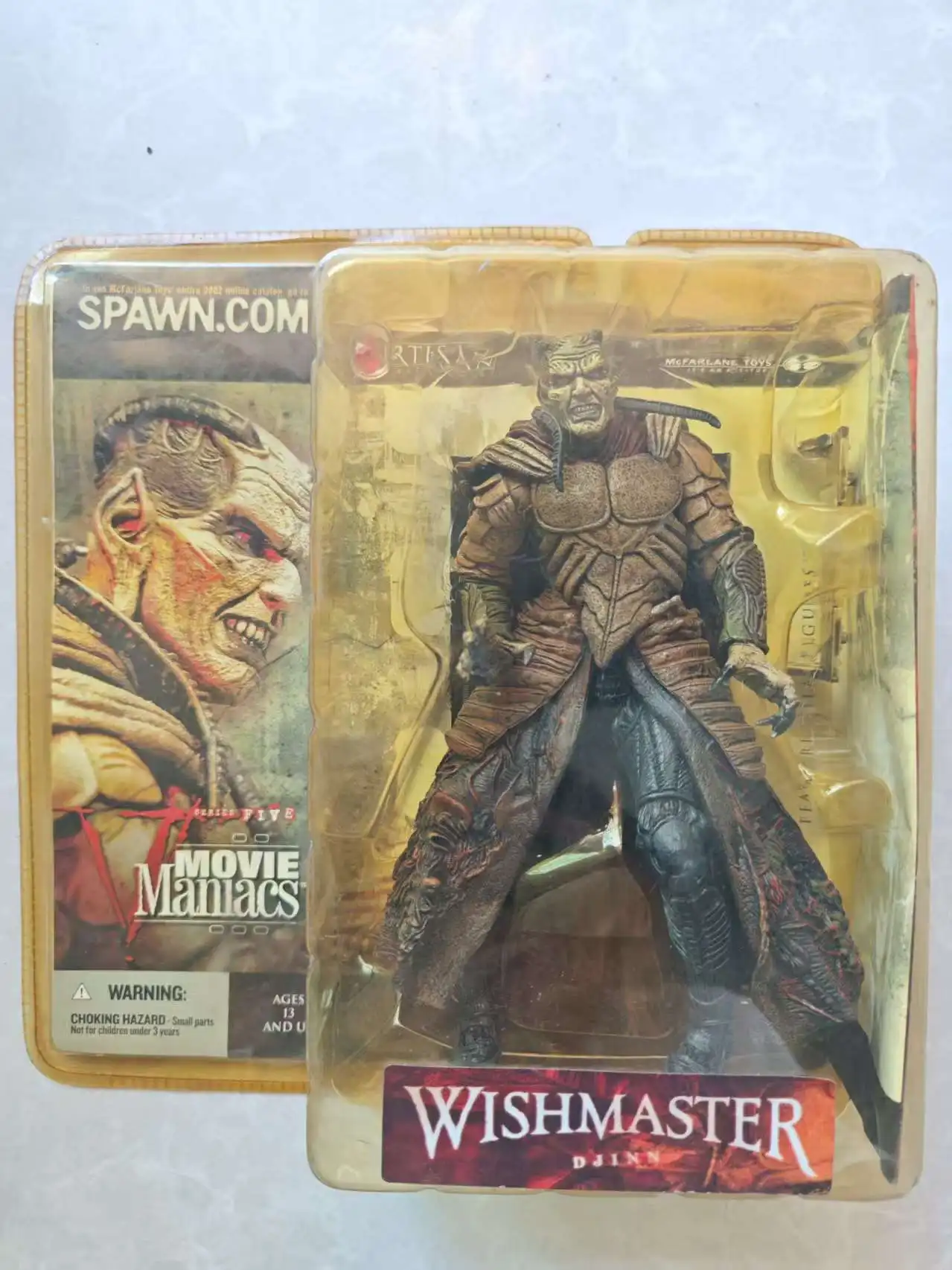 

McFarlane Wishmaster Djinn Action Figure Movie Maniacs Brand Rare Vintage Action figures The box is slightly yellowed