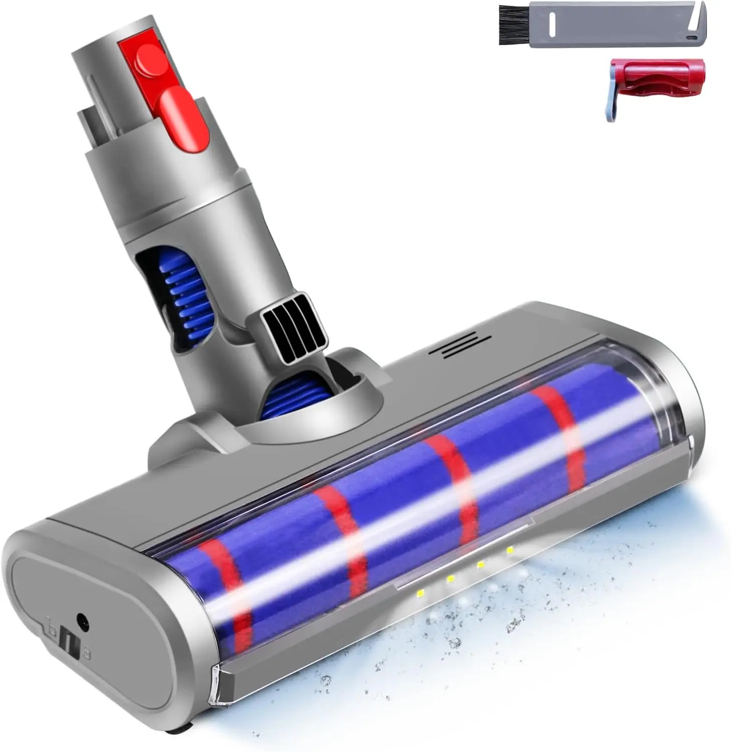 Enhanced Vacuum  Attachment - Compatible with  V7 V8 V10 V11 G5, LED Light, 180° Flexible Cleaning Head for Hard Floors & Low P