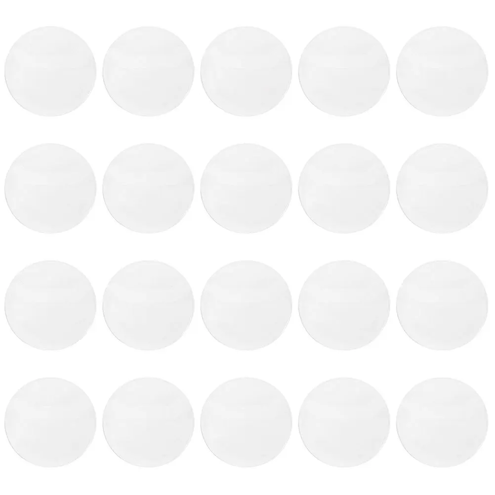 20Pcs Clear Badge Protectors Smooth Surface Round Badge Covers for Medal Collection Display Anti-Scratch Convenient Storage Case