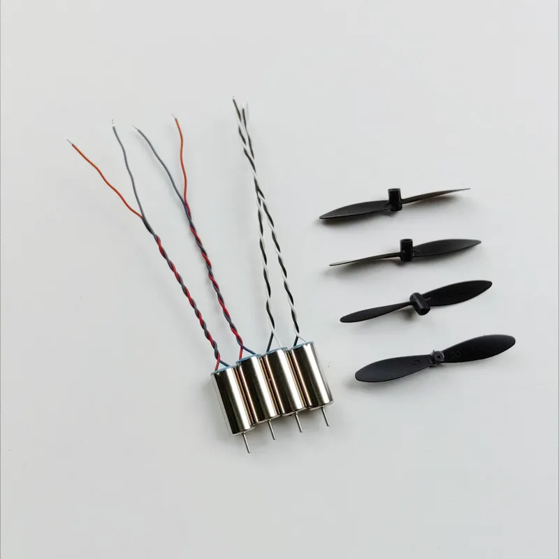 4pcs 716 Hollow Cup Motor Coreless Motors 4pcs 45mm Propeller Props Spare Parts Quadcopter Drone