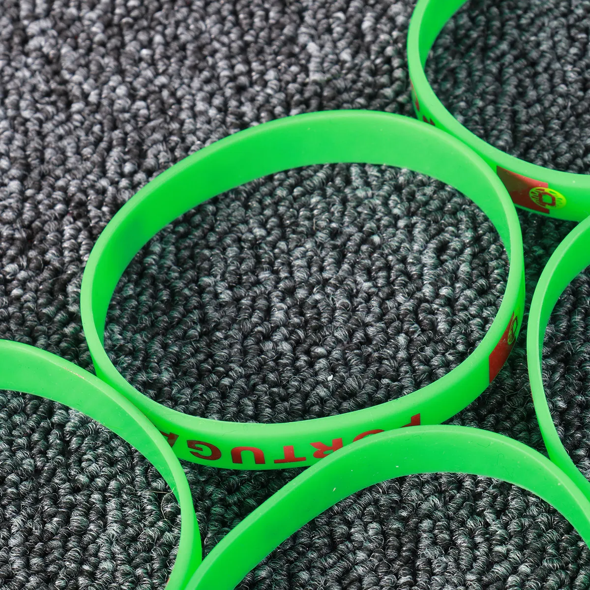 Silicone Wristbands 5 Pack Australia Flag Bracelets for Football Sports Games Match Cheer Fans