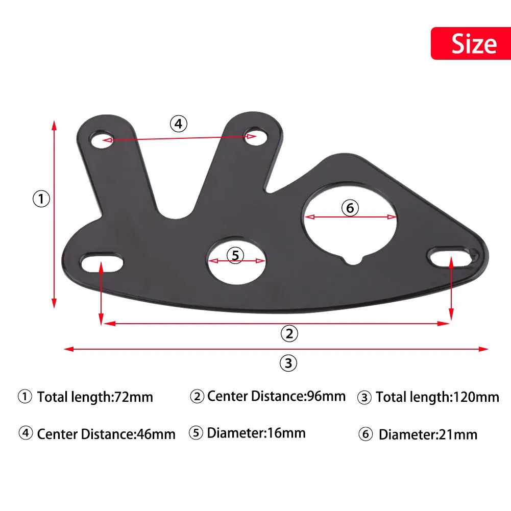 Universal Motorcycle Instrument Bracket Speedometer Odometer Mount Stand