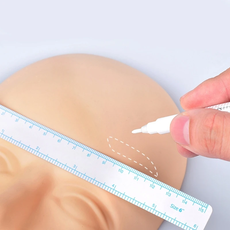 10x Marcador Pele Cirúrgica Sobrancelha Maquiagem Caneta Posicionamento À Prova D 'Água Ferramentas Marca