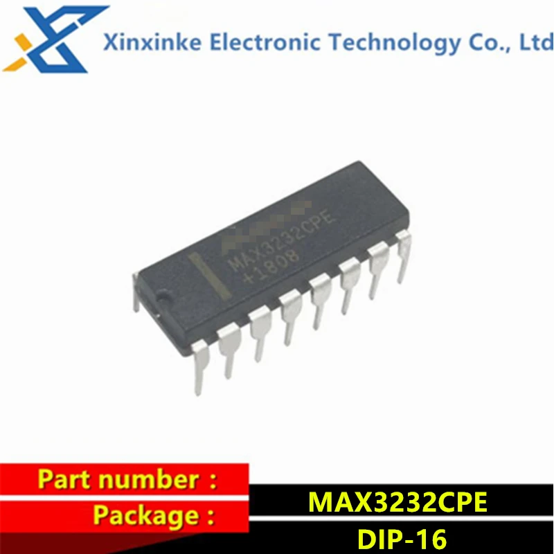 MAX3232CPE DIP-16 RS232 Transceiver Driver Interface Chip