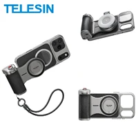 TELESIN Master Grip Kit para iPhone 17 Pro ProMax Cámara de teléfono Agarre magnético Funda de grafeno para iPhone Soporte de mango de teléfono de refrigeración