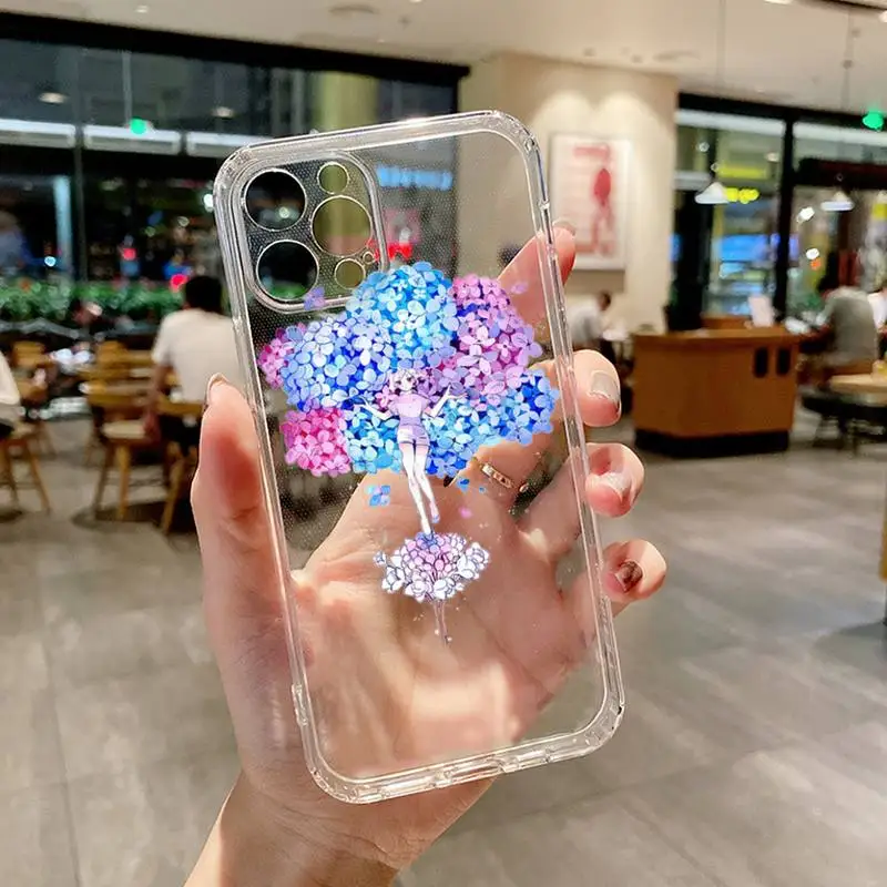 Luxury Real Dried Flowers Phone Case Transparent For iphone13 12 11 Pro Max mini X XR XS MAX 7 8 6 6s plus 5s se 2020 Cover