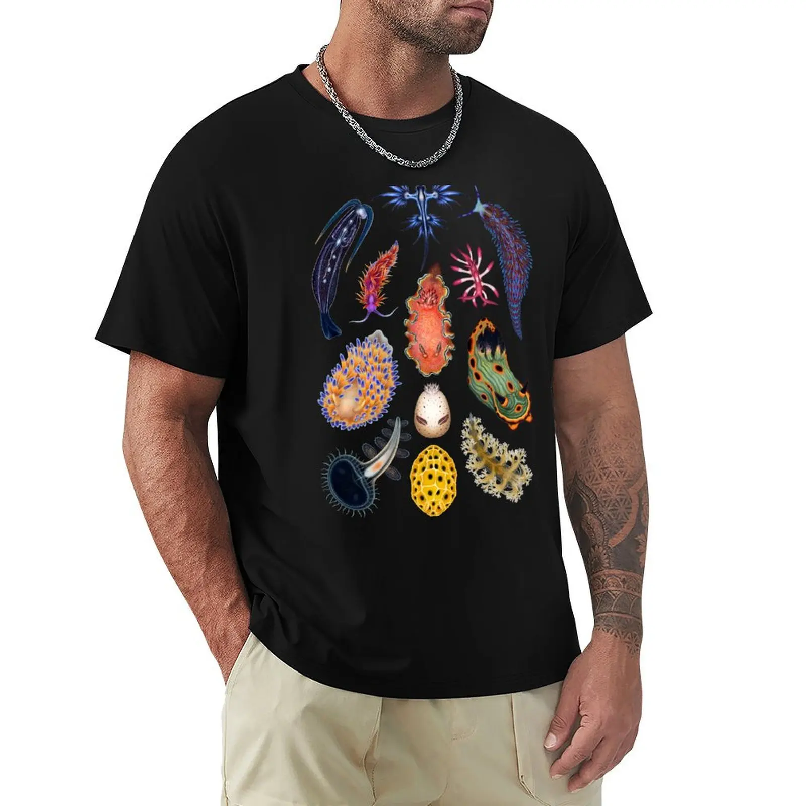 Nudibranchs Plate T-Shirt Soft Lightweight Cotton T-Shirt