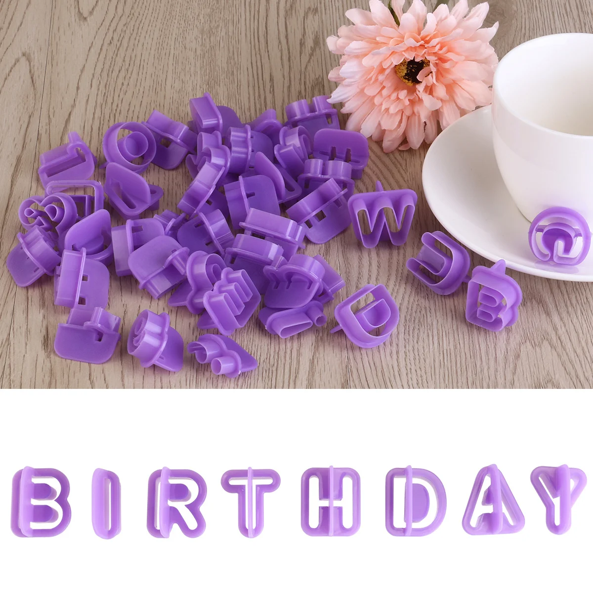 

40Pcs Alphabet Number Letter Cookie Cutter Set Mold Fondant Baking Tool Lfgb Safety Nonstick Recyclable Dishwasher