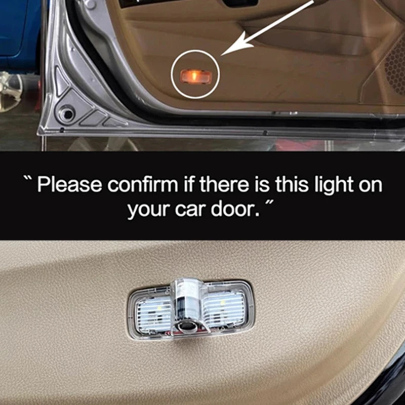 2X LED Autotür-Willkommenslicht Ghost Shadow Courtesy Lamp Projektor Zubehör für Accord 7. und 8. Generation 2003-2013 2007 2008 2009 2011 – Detail 6