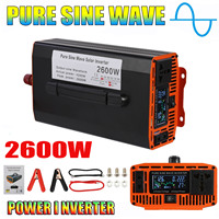 2600W DC 12V 24V 48V To AC110V 220V Pure Sine Wave Inverter LED Display High Power Inverter Car Inverter Converter For Home RV
