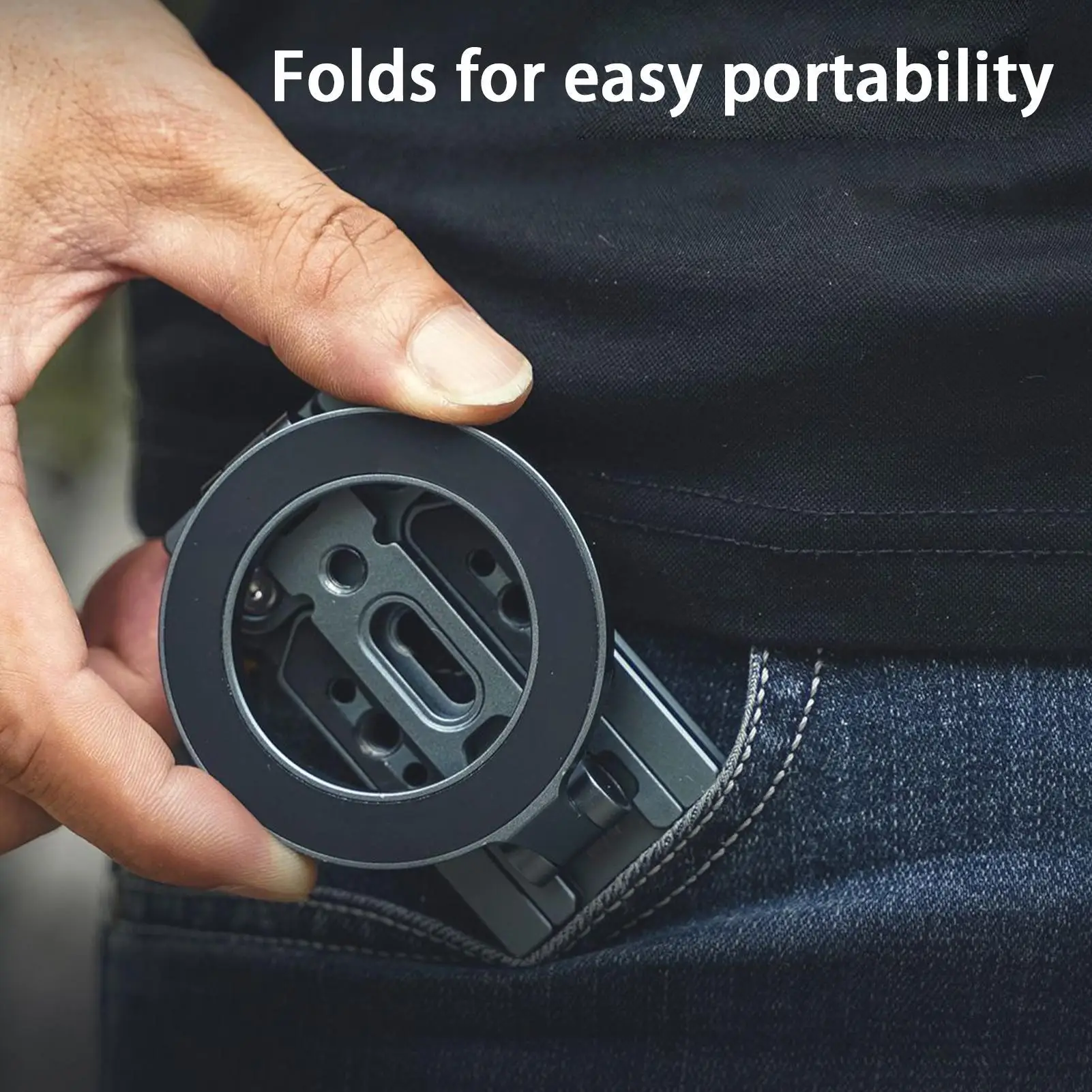 magnetic mobile phone desktop stand folding portable camera stand 360 Degree Rotation Cellphone Bracket for Outdoor Adventure