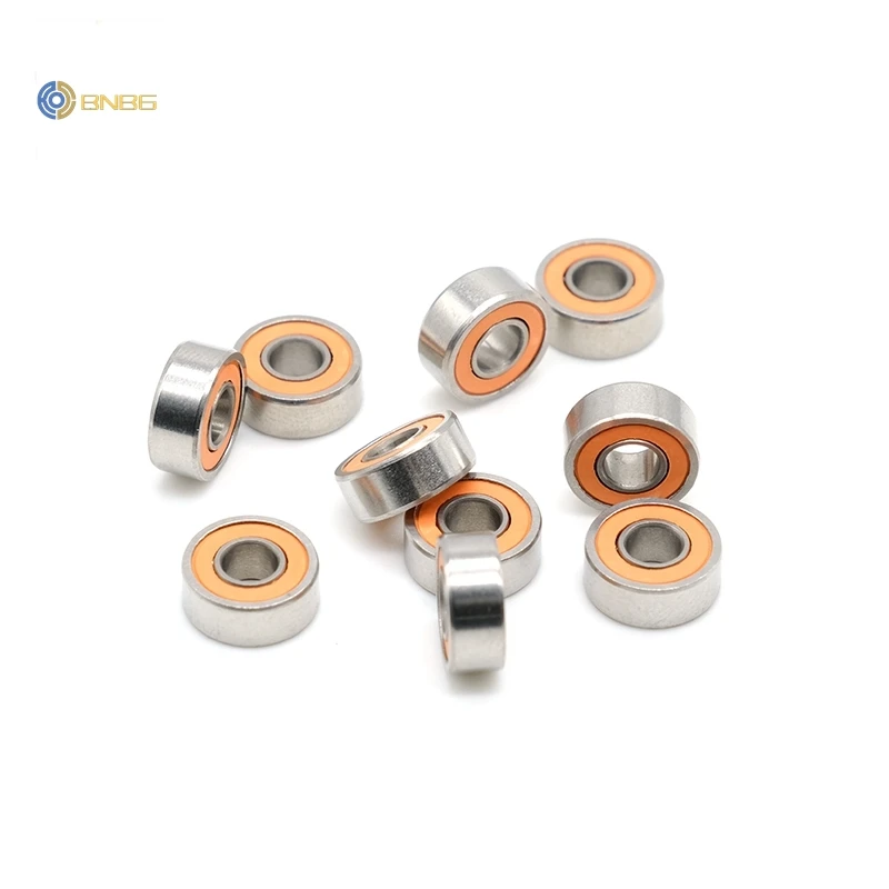 

10PCS 4X10X4mm SMR104 2RS CB ABEC7 4X10X4 Stainless Steel Hybrid Ceramic Ball Bearing Without Grease Fast Turning