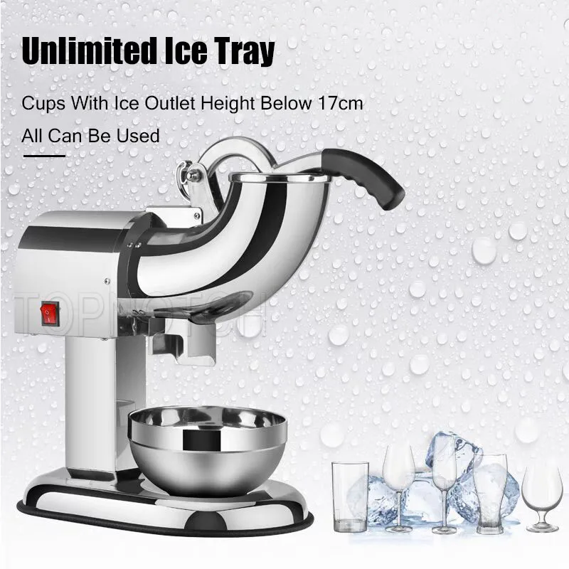 Snowflake Ice Machine Snow Ice Maker Shaver Machine Snowflake Ice Crusher Machine