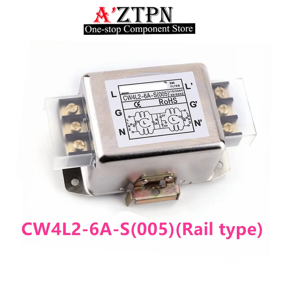 CW4L2-20A-S กรองไฟฟ้า220V AC EMI เครื่องกรองพลังงาน CW4L210A ป้องกันการรบกวน