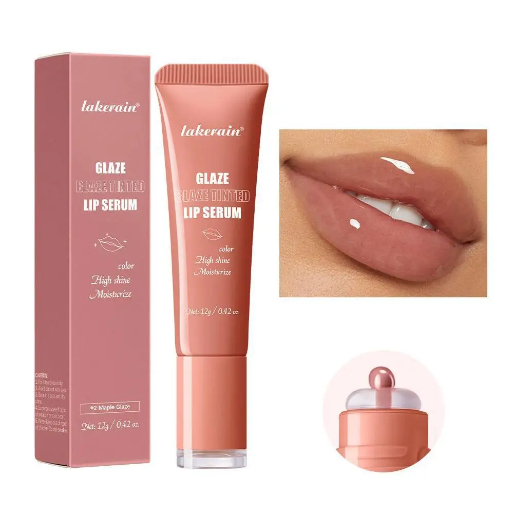 ملمع الشفاه بلسم لامع مرطب الشفاه ملون إصلاح ترطيب تلوين مغذي الشفاه توهج الشفاه السائل العناية بالشفاه جل D3V0 #2