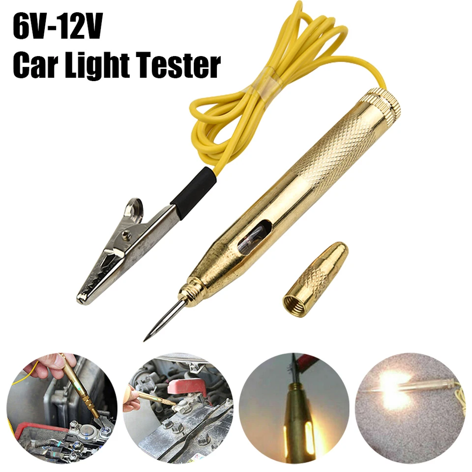 Automobile Test Pens Car Auto Circuit Fuse Voltage Tester Test Light Probe Pen Pencil DC 6V/12V/24V Car Repair Tool