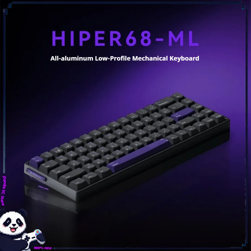 Zirnex Hiper68 Ml Low Profile Magnetic Switch Keyboard Aluminum Custom Rt0.01 E-Sports Game Office Valorant Csgo FPS Windows Mac